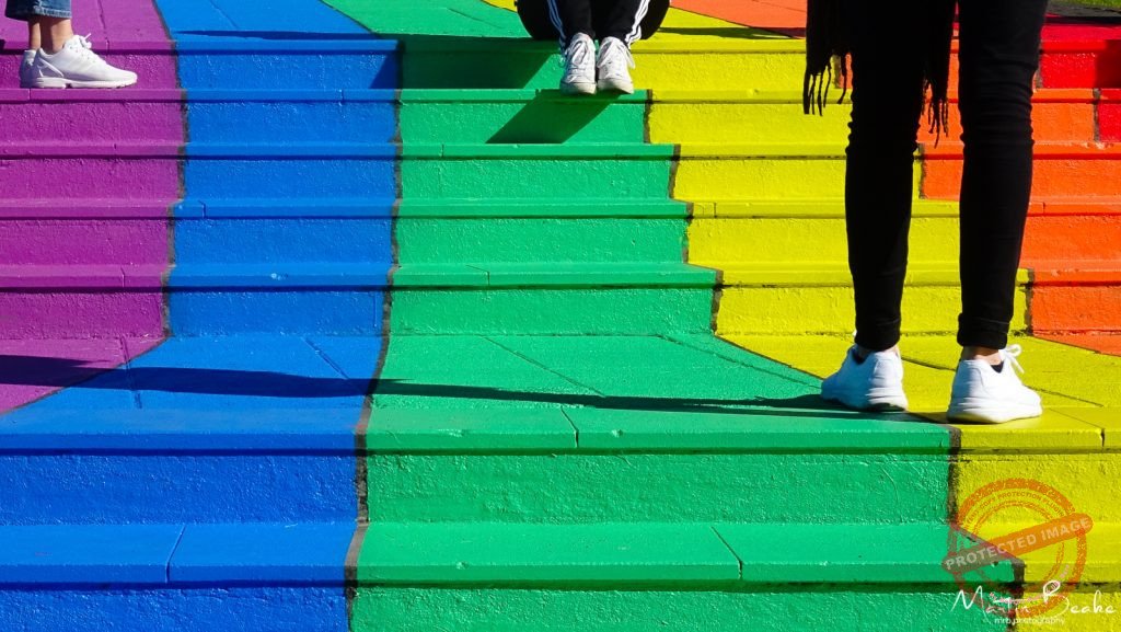 Rainbow Reykjavik Festival - Painted Steps for LGBT