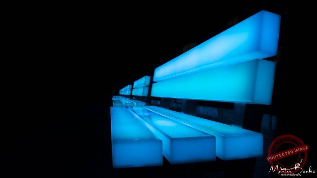 Light Benches - Canary Wharf Winter Lights 2018
