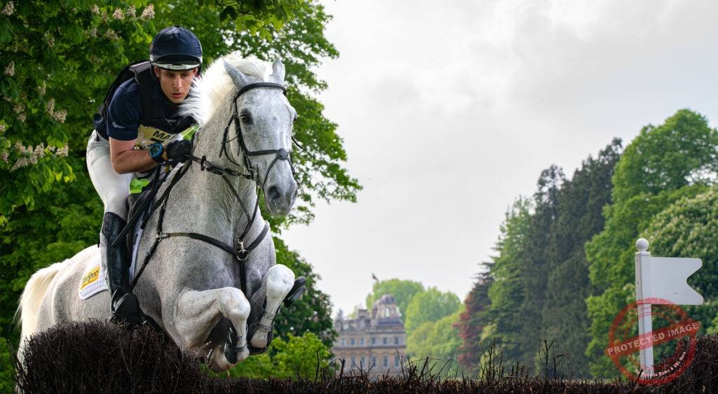 Jumping Grey at Badminton Horse Trials 2024